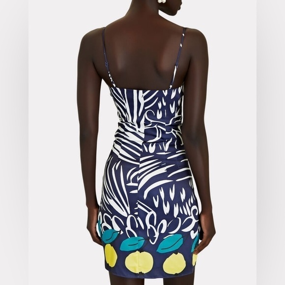 NEW Staud Satin Lemons Minidress - Picture 9 of 9